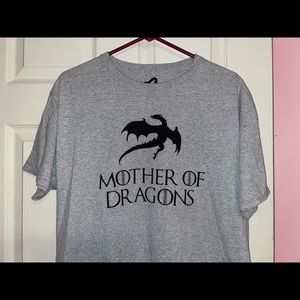 GOT Mother of Dragons gray tshirt size large